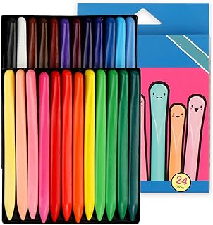 artoom 儿童花生蜡笔,可水洗蜡笔,适合 2-4 岁儿童,24 种颜色*蜡笔